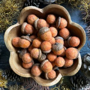 faire_b12_14 Wool Acorn | Felted Wool Mini Decor | Lots of Color Choices